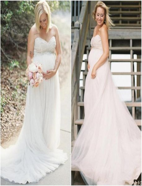 new elegant pregnant maternity wedding dresses sweetheart beaded tulle empire waist long beach bridal gowns custom made90412378891568, White
new elegant pregnant maternity wedding dresses sweetheart beaded tulle empire waist long beach bridal gowns custom made90412378891568, White