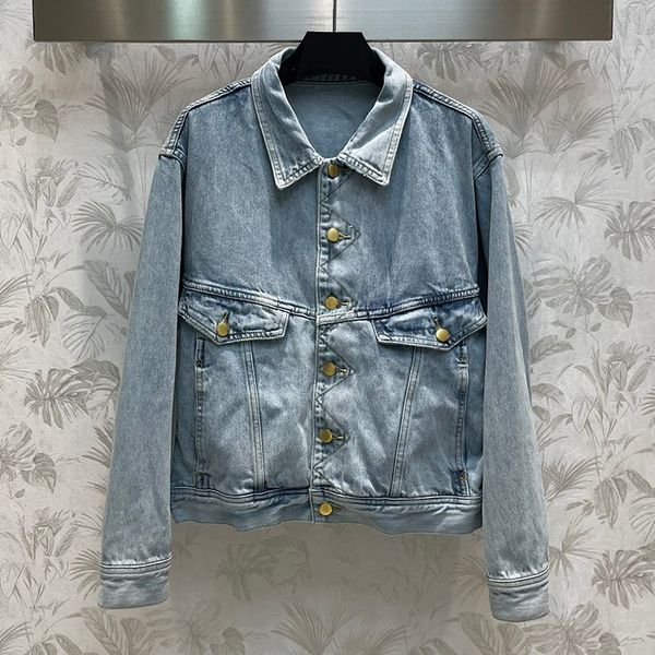 new fashion women's denim jacket simple metal buttons pure cotton long sleeve jacket female outerwear vintage short coats high quality, Black;brown
new fashion women's denim jacket simple metal buttons pure cotton long sleeve jacket female outerwear vintage short coats high quality, Black;brown