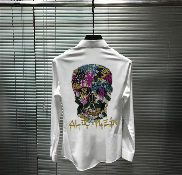 exaggerated design young men039s oversized shirt super shiny big skull slim body drilling fashion brand long sleeves casual shi2574185, White;black
exaggerated design young men039s oversized shirt super shiny big skull slim body drilling fashion brand long sleeves casual shi2574185, White;black