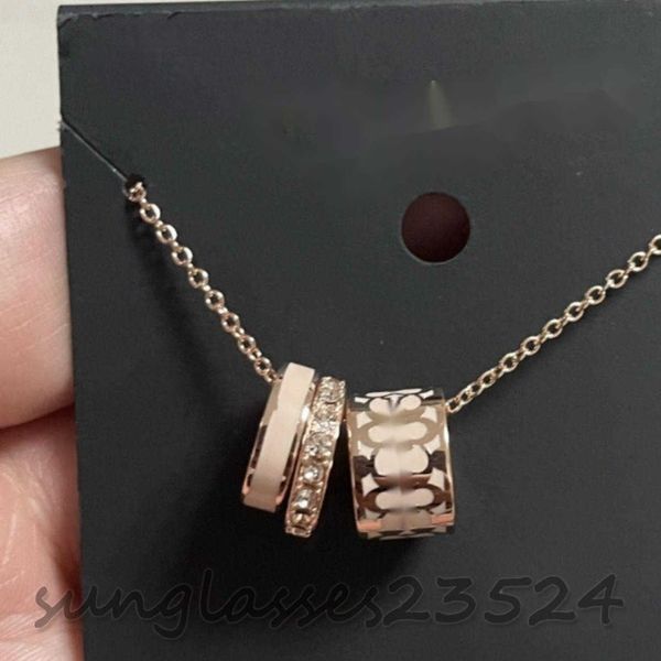 coa-4 black gold three-ring three-piece necklace c does not fade light luxury striped necklace, Silver
coa-4 black gold three-ring three-piece necklace c does not fade light luxury striped necklace, Silver