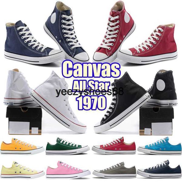

1970s sports stars designers classic canvas shoes white blakc 1970 taylor all star sneakers mens womens star chuck 70 chucks platform, Black