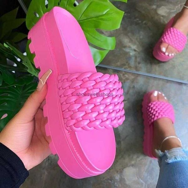 slippers summer womens highheeled pu rubber super thicksoled woven pattern female sandals 230808, Black
slippers summer womens highheeled pu rubber super thicksoled woven pattern female sandals 230808, Black