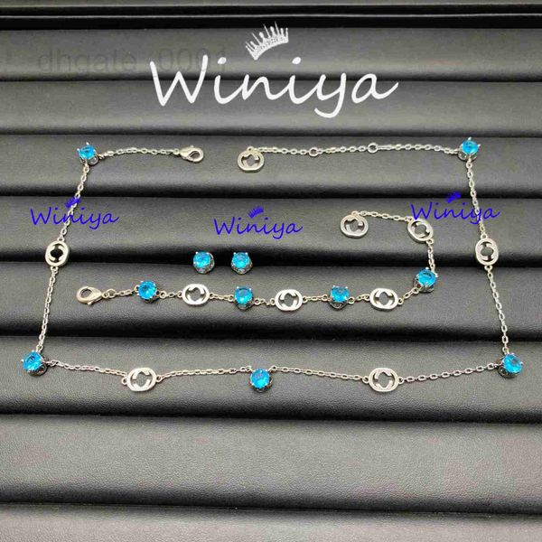 bracelet, earrings & necklace designer blue diamond suit new letter necklace bracelet earrings temperament light luxury jewelry l8ke, Black
bracelet, earrings & necklace designer blue diamond suit new letter necklace bracelet earrings temperament light luxury jewelry l8ke, Black