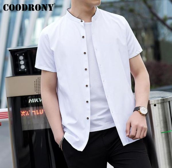 coodrony chinese style mandarin collar short sleeve men shirt summer cool cotton shirt men business casual shirts camisa s96017 cx8854058, White;black
coodrony chinese style mandarin collar short sleeve men shirt summer cool cotton shirt men business casual shirts camisa s96017 cx8854058, White;black