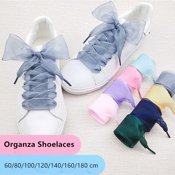 shoe parts accessories 4cm widened transparent chiffon yarn shoelaces flat silk big bow wide laces trend beauty white casual shoes laces dro, White;pink
shoe parts accessories 4cm widened transparent chiffon yarn shoelaces flat silk big bow wide laces trend beauty white casual shoes laces dro, White;pink