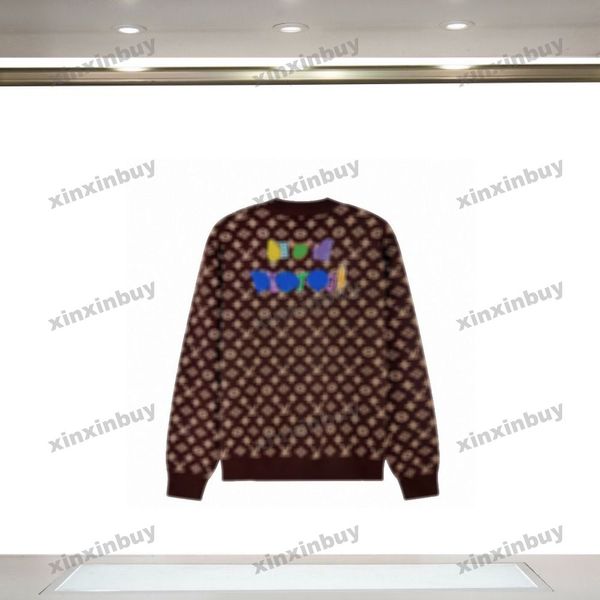 xinxinbuy men women designer sweatshirt hoodie paris letter jacquard basketball sweater gray blue black white 334030 xs-l, Black;brown
xinxinbuy men women designer sweatshirt hoodie paris letter jacquard basketball sweater gray blue black white 334030 xs-l, Black;brown