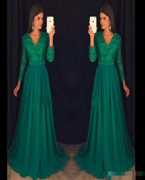 emerald elegant abendkleider long sleeve prom dress party vintage chiffon beaded modest evening formal gowns wear5117209, Black;red
emerald elegant abendkleider long sleeve prom dress party vintage chiffon beaded modest evening formal gowns wear5117209, Black;red