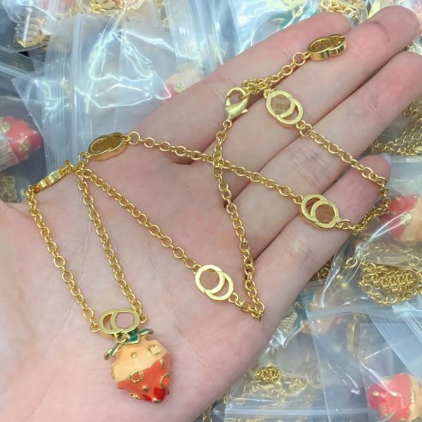 cute strawberry pendant necklace designer double letter chain necklace women girls collar clavicle choker statement necklaces jewelry sweate, Silver
cute strawberry pendant necklace designer double letter chain necklace women girls collar clavicle choker statement necklaces jewelry sweate, Silver