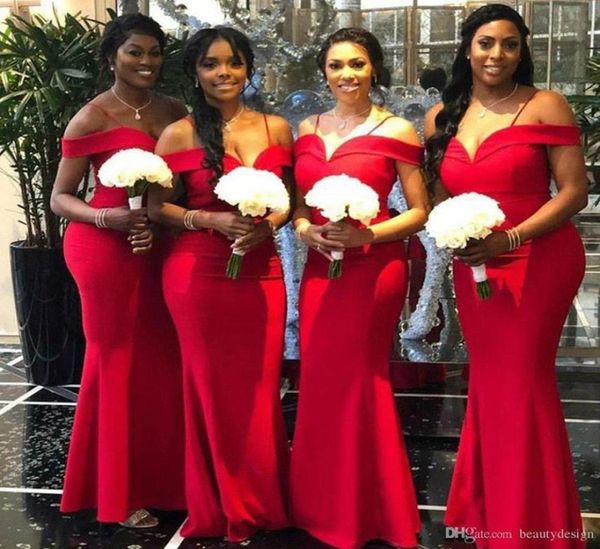 2019 mermaid red bridesmaid dresses floor length spaghetti slit plus size maid of honor evening prom dresses custom made bm04066027, White;pink
2019 mermaid red bridesmaid dresses floor length spaghetti slit plus size maid of honor evening prom dresses custom made bm04066027, White;pink