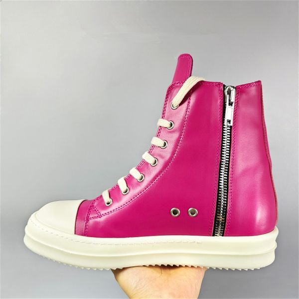 rose red high cowhide lace up ramones boots rick milk fragrance tpu luxurious sneakers shoes, Black
rose red high cowhide lace up ramones boots rick milk fragrance tpu luxurious sneakers shoes, Black