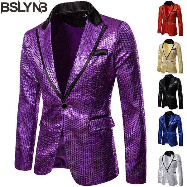 men s suits blazers fashion sequin one button suit jacket men bling glitter nightclub prom dj blazer male stage clothes for singers 230814, White;black
men s suits blazers fashion sequin one button suit jacket men bling glitter nightclub prom dj blazer male stage clothes for singers 230814, White;black
