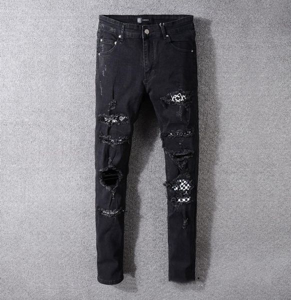 2020 new distressed ripped biker jeans slim fit straight motorcycle biker denim pants fashion hip hop mens designer jeans plus5351353, Blue
2020 new distressed ripped biker jeans slim fit straight motorcycle biker denim pants fashion hip hop mens designer jeans plus5351353, Blue