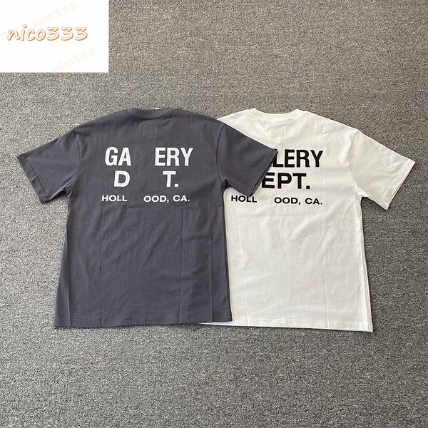 23ss new ga depts city limited solid color letters cotton round neck loose versatile men and women classic short sleeve, White;black
23ss new ga depts city limited solid color letters cotton round neck loose versatile men and women classic short sleeve, White;black