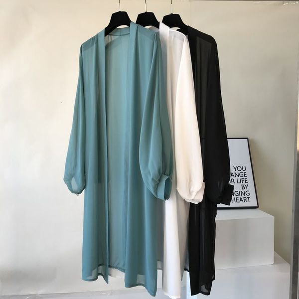 women's blouses shirts lantern sleeve long blouses kimono cardigan holiday beach outwear women summer plus size korean clothes shirts, White
women's blouses shirts lantern sleeve long blouses kimono cardigan holiday beach outwear women summer plus size korean clothes shirts, White