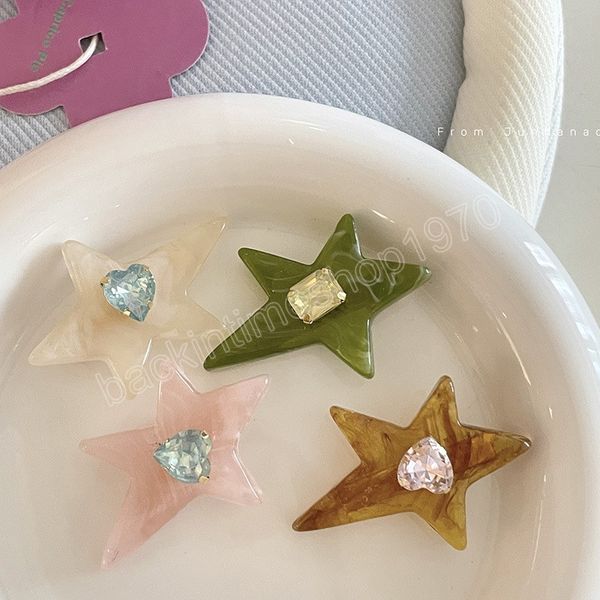 6cm irregular star hairpin colorful crystals sweet style all-match barrettes girls resin side bang clip headdress new, Slivery;white
6cm irregular star hairpin colorful crystals sweet style all-match barrettes girls resin side bang clip headdress new, Slivery;white
