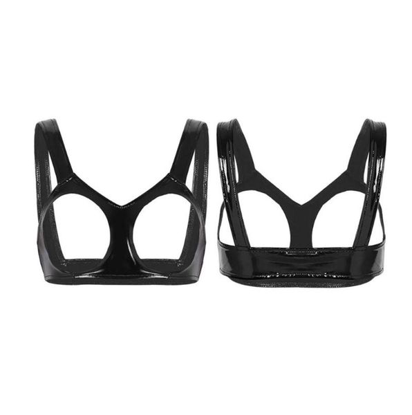 women erotic open cups bra lingerie wetlook faux leather fetish cut exposed breast underwear vest tank crop bras sets1457486, Red;black
women erotic open cups bra lingerie wetlook faux leather fetish cut exposed breast underwear vest tank crop bras sets1457486, Red;black