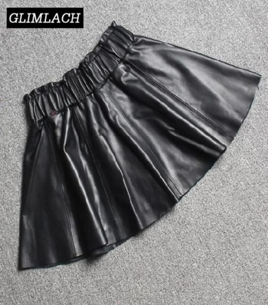 skirts genuine leather mini women elastic waist lambskin 100 real pleated aline ladies slim autumn skirt64352799950994, Black
skirts genuine leather mini women elastic waist lambskin 100 real pleated aline ladies slim autumn skirt64352799950994, Black