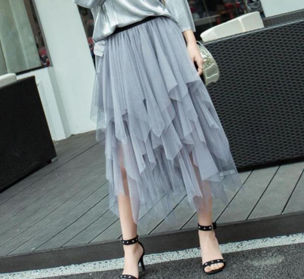 skirts women irregular tulle fashion elastic high waist mesh tutu skirt pleated long midi saias faldas jupe femmleskirts3019746, Black
skirts women irregular tulle fashion elastic high waist mesh tutu skirt pleated long midi saias faldas jupe femmleskirts3019746, Black