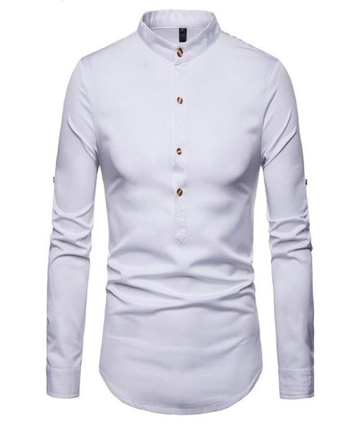 rolled up sleeve shirt men 2021 autumn stand collar mens dress shirts chemise homme henry camiseta men039s casual1448069, White;black
rolled up sleeve shirt men 2021 autumn stand collar mens dress shirts chemise homme henry camiseta men039s casual1448069, White;black