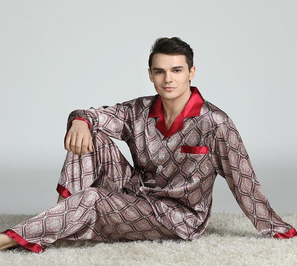 printed men silky satin pajamas pyjama set spring summer full sleeve 2pcs sleepwear sleep suit large size l3xl nightwear4570029, Black;brown
printed men silky satin pajamas pyjama set spring summer full sleeve 2pcs sleepwear sleep suit large size l3xl nightwear4570029, Black;brown