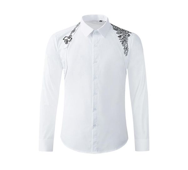 metal buckle ribbon over the shoulder men shirt long sleeve slim chemise homme highend pure cotton business male dress shirts3473879, White;black
metal buckle ribbon over the shoulder men shirt long sleeve slim chemise homme highend pure cotton business male dress shirts3473879, White;black