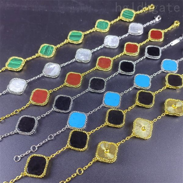 metal luxury bracelet trendy men designer 4 leaf clover bracelets jewelry tiktok aesthetic thin chain plated gold women charm bracelets deli, Golden;silver
metal luxury bracelet trendy men designer 4 leaf clover bracelets jewelry tiktok aesthetic thin chain plated gold women charm bracelets deli, Golden;silver