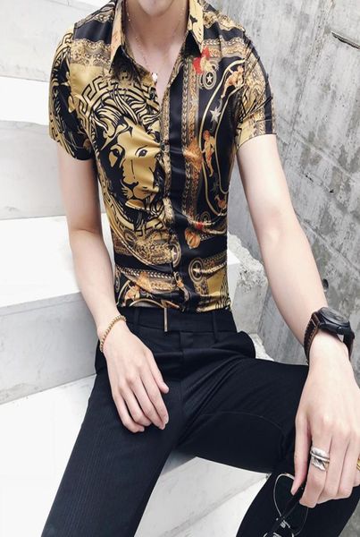 summer personality striped shortsleeved shirt tide male nightclub hair stylist youth wild business casual flower shirt5290417, White;black
summer personality striped shortsleeved shirt tide male nightclub hair stylist youth wild business casual flower shirt5290417, White;black