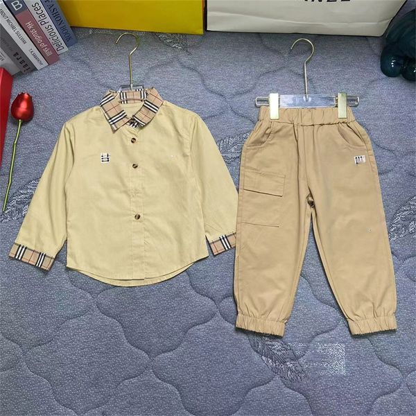 designer long sleeve shirt trousers 2 suits spring and autumn brand letter casual fashion fan children's wear size 100cm-150cm a21, White
designer long sleeve shirt trousers 2 suits spring and autumn brand letter casual fashion fan children's wear size 100cm-150cm a21, White