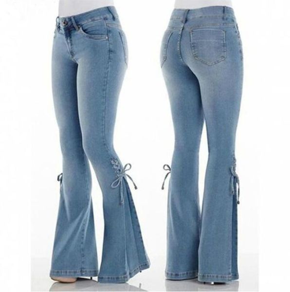 fashion mid waist denim flare pants women lace up slimfit stretch jeans wide leg trousers lady casual bellbottoms plus size3837171, Blue
fashion mid waist denim flare pants women lace up slimfit stretch jeans wide leg trousers lady casual bellbottoms plus size3837171, Blue