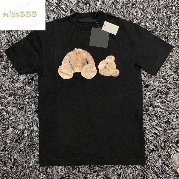 23ss new broken head bear star skull letters printed cotton loose hundred with street personality men womens t shirt, White;black
23ss new broken head bear star skull letters printed cotton loose hundred with street personality men womens t shirt, White;black