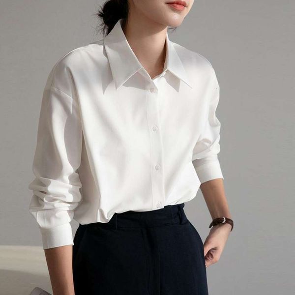 spring and autumn white long sleeved shirt professional formal work clothes interview undershirt for women
spring and autumn white long sleeved shirt professional formal work clothes interview undershirt for women