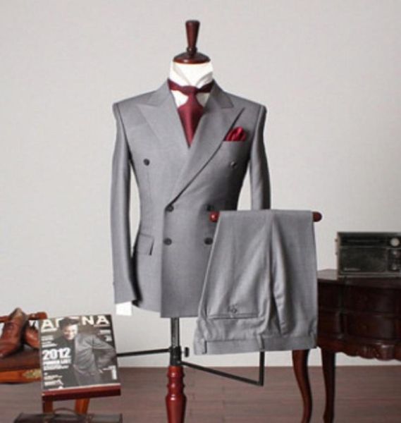 newl designe double breasted light grey groom tuxedos groomsmen men formal suits business prom suit customizejacketpantstieno7379481, Black;gray
newl designe double breasted light grey groom tuxedos groomsmen men formal suits business prom suit customizejacketpantstieno7379481, Black;gray