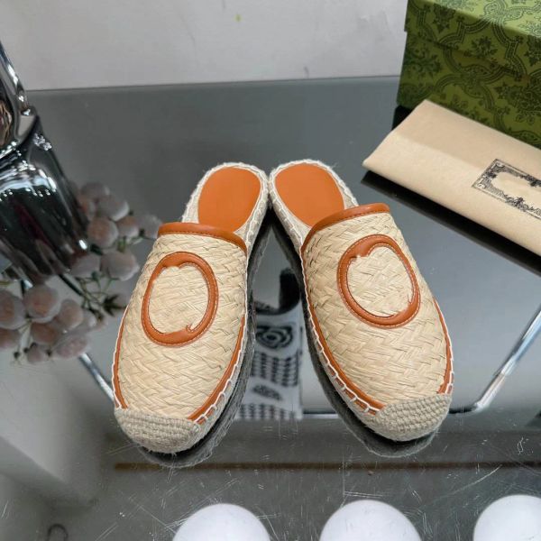 woven espadrilles women's interlocking g espadrille mules flat slippers raffia sandals luxury designer casual sand shoes factory footwe, Black
woven espadrilles women's interlocking g espadrille mules flat slippers raffia sandals luxury designer casual sand shoes factory footwe, Black