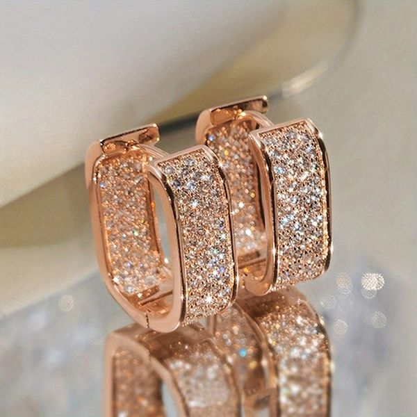 stud earrings women micro paved sparkling crystal rose gold zircon earrings women fashion platinum/gold earrings designer luxury jewelry wed, Golden;silver
stud earrings women micro paved sparkling crystal rose gold zircon earrings women fashion platinum/gold earrings designer luxury jewelry wed, Golden;silver