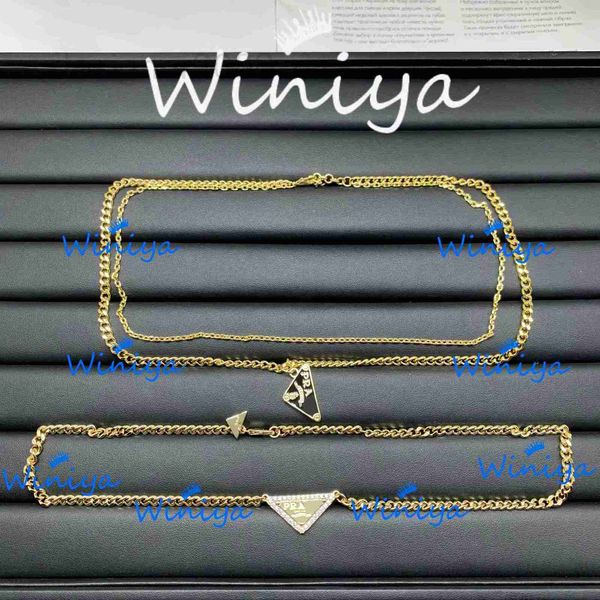 strands, strings designer new inverted triangle letter enamel diamond necklace with double layer trend personalized fashion sweater chain 4k, Black
strands, strings designer new inverted triangle letter enamel diamond necklace with double layer trend personalized fashion sweater chain 4k, Black