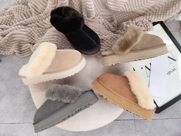 women 2023 australia disquette slipper classic cowhide tasman slippers slides full fur winter sheepskin snow warm boots snow boot designer p, Black
women 2023 australia disquette slipper classic cowhide tasman slippers slides full fur winter sheepskin snow warm boots snow boot designer p, Black