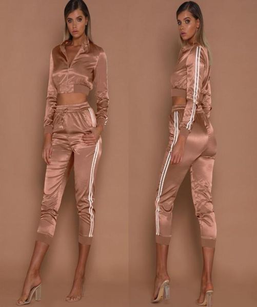 women tracksuits spring summer sports clothing sets short stripes sports jackets crop pants 2pcs suits slim fits casual outfits1759513, Gray
women tracksuits spring summer sports clothing sets short stripes sports jackets crop pants 2pcs suits slim fits casual outfits1759513, Gray