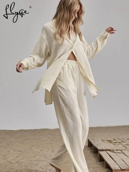 women's two piece pants elegant loose women shirt trouser suits long sleeve lapel shirts and elastic high wasit pants 2 pieces set fash, White
women's two piece pants elegant loose women shirt trouser suits long sleeve lapel shirts and elastic high wasit pants 2 pieces set fash, White