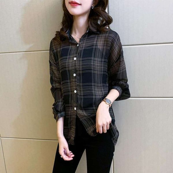 item title plaid shirt for girls niche large size womens clothing autumn korean long sleeved, White
item title plaid shirt for girls niche large size womens clothing autumn korean long sleeved, White