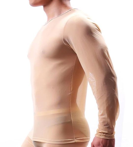 undershirts longsleeve tshirt gauze thin breathable mens transparent perspective mesh underwear poleras manga larga de mall7741059, Black;brown
undershirts longsleeve tshirt gauze thin breathable mens transparent perspective mesh underwear poleras manga larga de mall7741059, Black;brown