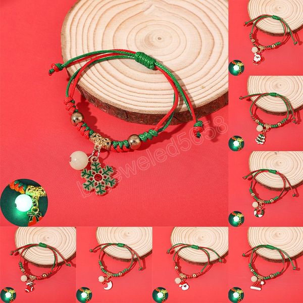 colorful handmade woven luminous christmas bracelet santa claus snowman deer bell christmas tree bracelets party jewelry gifts, Golden;silver
colorful handmade woven luminous christmas bracelet santa claus snowman deer bell christmas tree bracelets party jewelry gifts, Golden;silver
