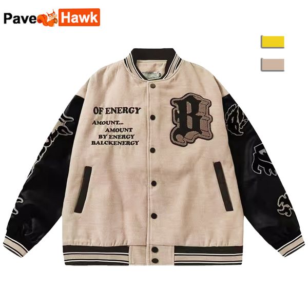 men s jackets embroidery bomber jacket men women flocking hip hop loose casual patchwork coat high street varsity baseball outwear 2023 2308, Black;brown
men s jackets embroidery bomber jacket men women flocking hip hop loose casual patchwork coat high street varsity baseball outwear 2023 2308, Black;brown