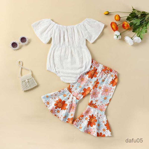 clothing sets 2023-05-06 lioraitiin 0-24m baby girls summer outfit short sleeve romper and elastic floral flared pants set cute clothes r230, White
clothing sets 2023-05-06 lioraitiin 0-24m baby girls summer outfit short sleeve romper and elastic floral flared pants set cute clothes r230, White
