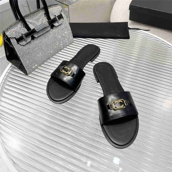 fashion slippers 2023 channel luxury design summer men's and women's flats thick soled leather rubber lettering logo casual cartoo, Black
fashion slippers 2023 channel luxury design summer men's and women's flats thick soled leather rubber lettering logo casual cartoo, Black
