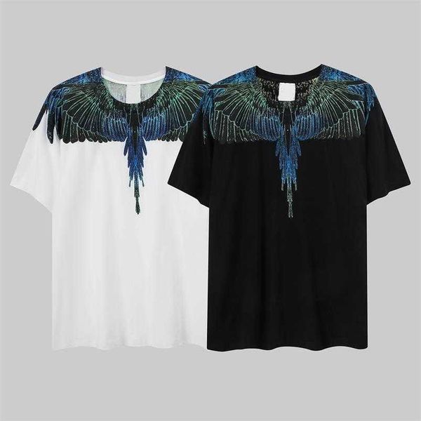 men's t-shirts european and american tide brand mb color lightning wings short sleeve men women with the same couple outfit loose half, White;black
men's t-shirts european and american tide brand mb color lightning wings short sleeve men women with the same couple outfit loose half, White;black