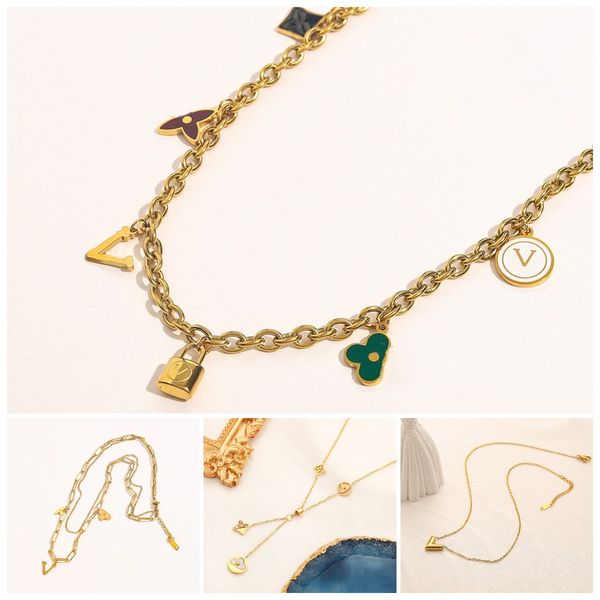 luxury fashion women designer necklace choker chain crystal 18k gold plated stainless steel letter pendants necklaces statement wedding jewe, Silver
luxury fashion women designer necklace choker chain crystal 18k gold plated stainless steel letter pendants necklaces statement wedding jewe, Silver