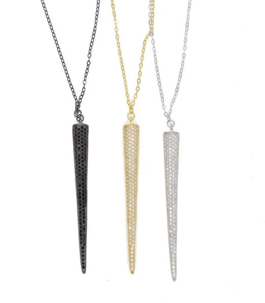 100 925 sterling silver factory whole micro pave full cubic zirconia long spike punk bling yellow white black cz necklace q055322303
100 925 sterling silver factory whole micro pave full cubic zirconia long spike punk bling yellow white black cz necklace q055322303