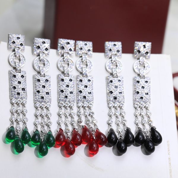 new european and american leopard head lacquer with diamond tassels fashionable style earrings, dominant animal leopard earrings, female ful, Golden
new european and american leopard head lacquer with diamond tassels fashionable style earrings, dominant animal leopard earrings, female ful, Golden