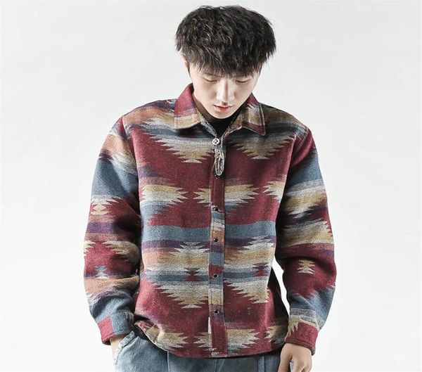 long sleeve flannel shirt men vintage casual hip hop mens shirts streetwear korean fashion folk custom woolen camisa masculina ly19850857, White;black
long sleeve flannel shirt men vintage casual hip hop mens shirts streetwear korean fashion folk custom woolen camisa masculina ly19850857, White;black