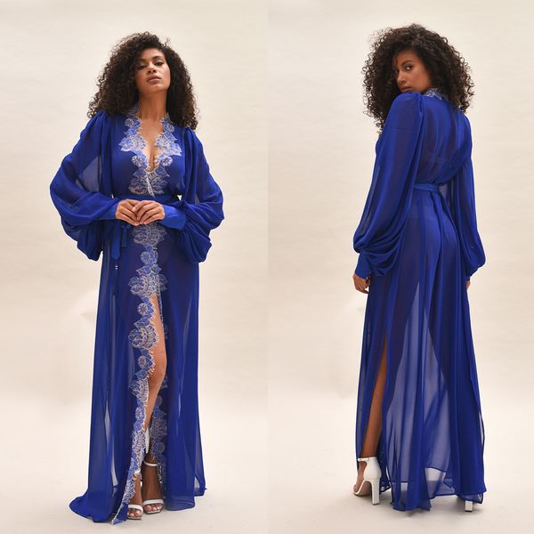 flowers appliques tulle bridal robe sleepwear long sleeve royal blue wedding evening bathrobe nightwear custom made robe gowns, White
flowers appliques tulle bridal robe sleepwear long sleeve royal blue wedding evening bathrobe nightwear custom made robe gowns, White